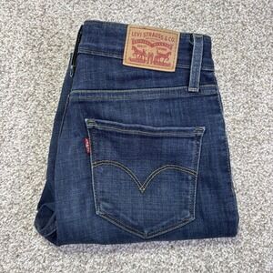 Levis 721 High Rise Skinny Jeans Womens 27 Blue Medium Wash Stretch Denim